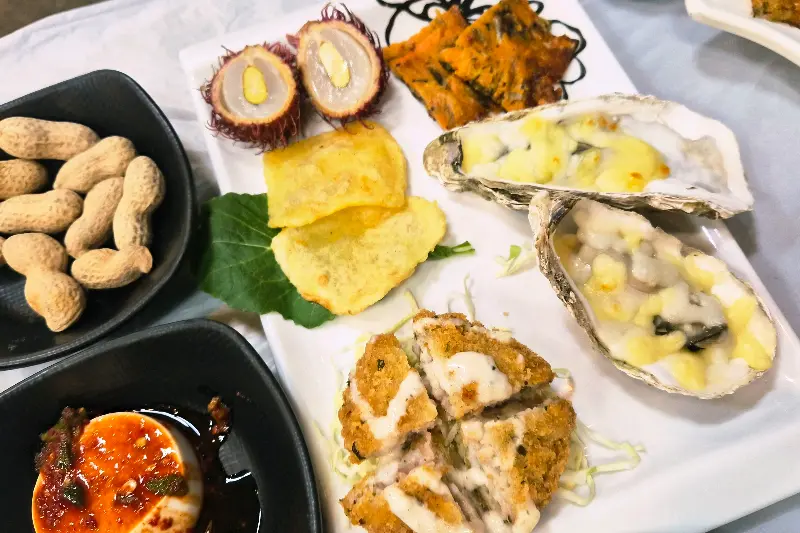 다양한 해산물 스끼다시