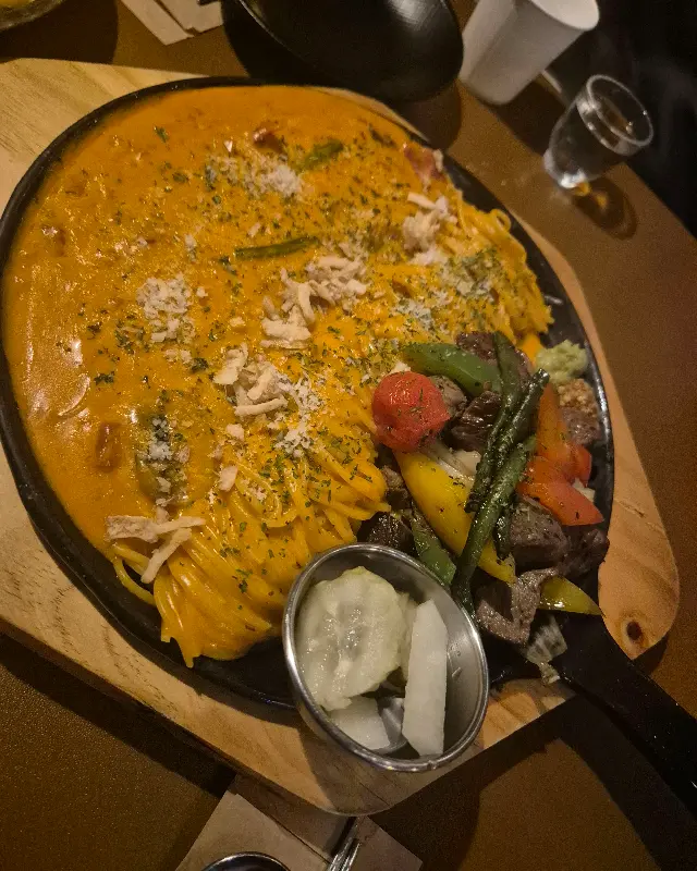 파스타의 먹음직스러운 모습