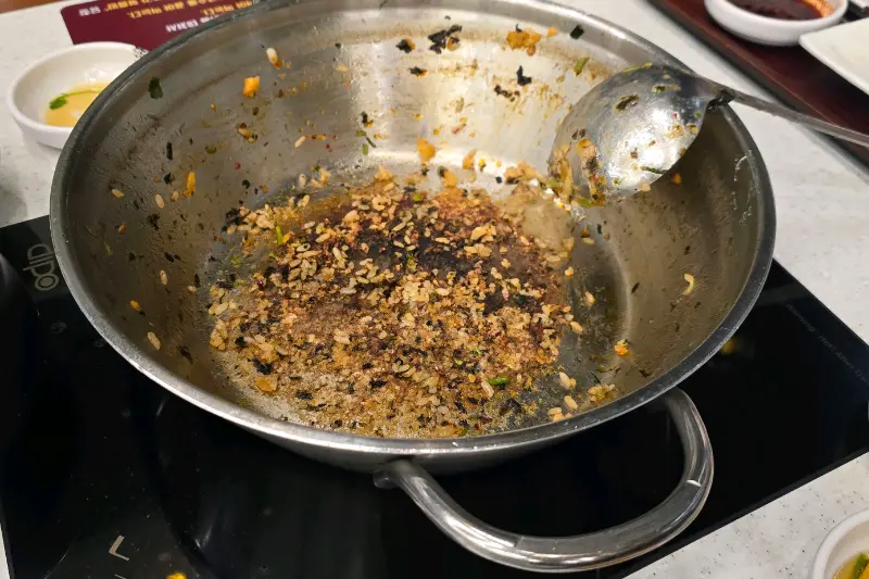 들기름 깍두기 볶음밥