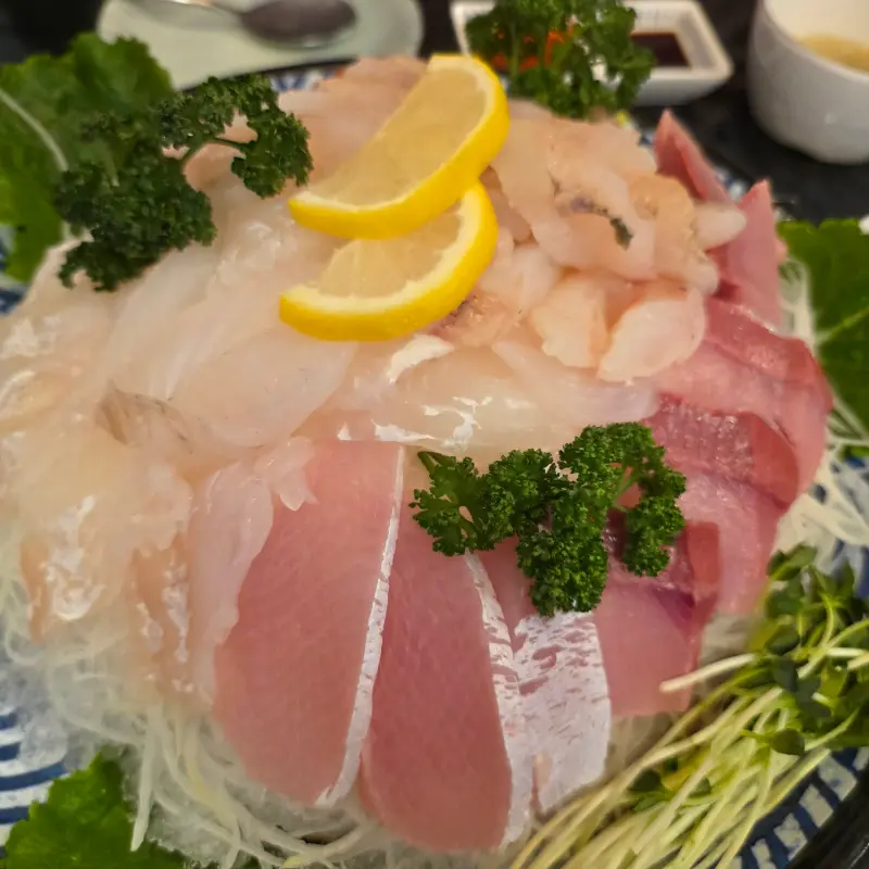 푸짐한 막회 한 상