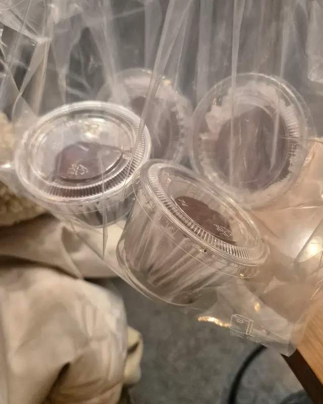 포장해가는 손님들