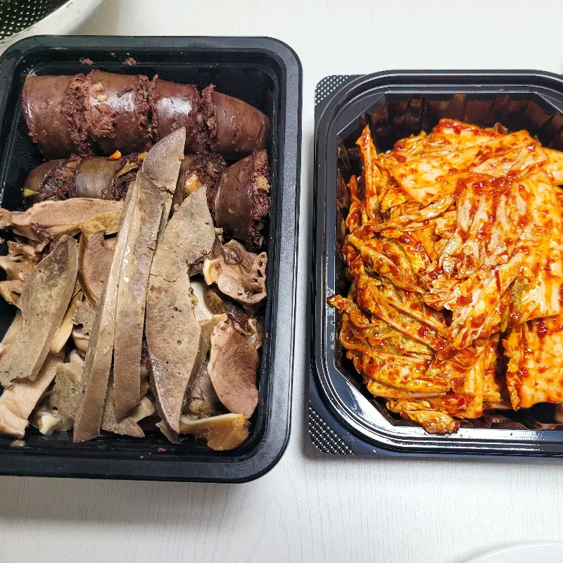 모듬순대 클로즈업