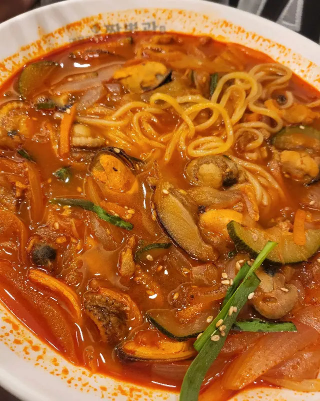 해물이 듬뿍 들어간 짬뽕