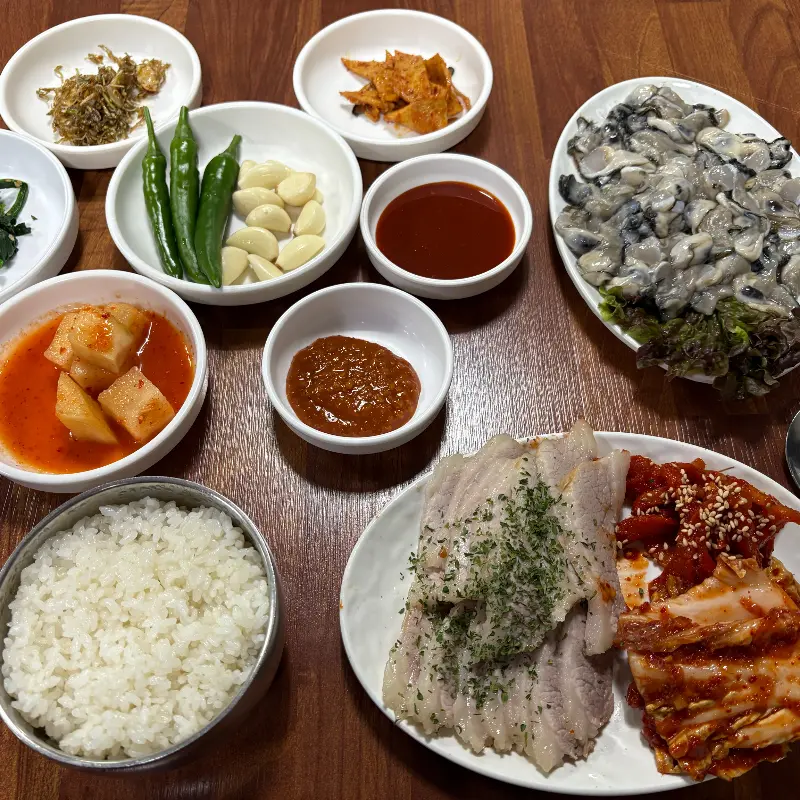 푸짐한 한 상 차림