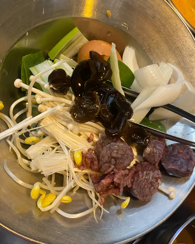 다양한 떡볶이 재료