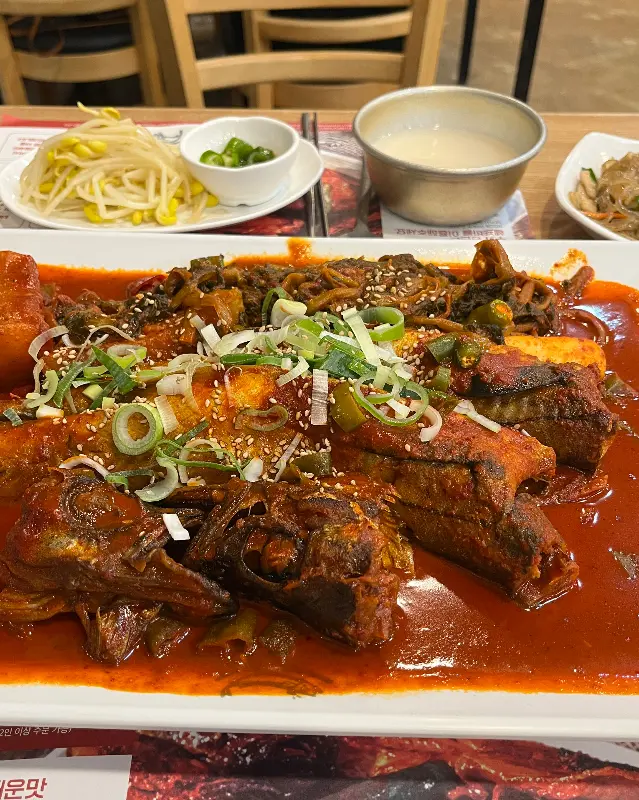 푸짐한 코다리조림 한 상 차림