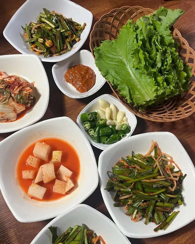 푸짐한 쌈 채소