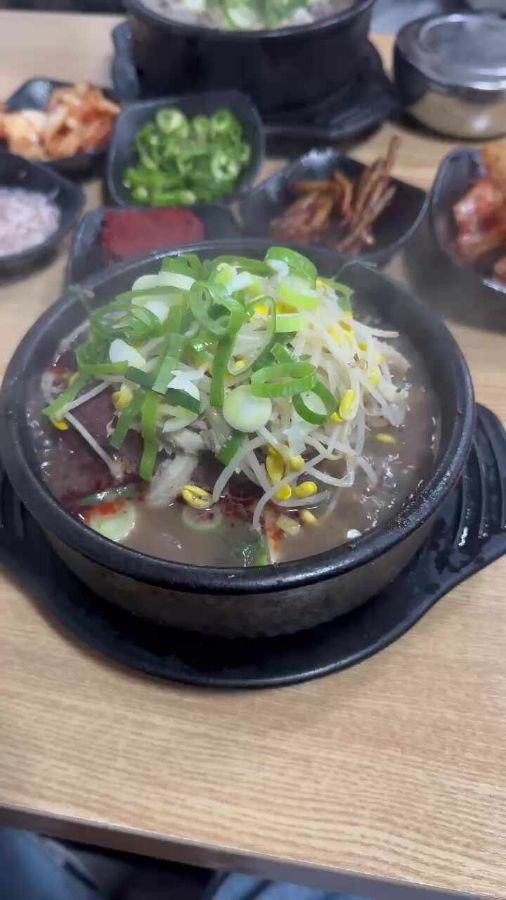순대국밥 근접샷