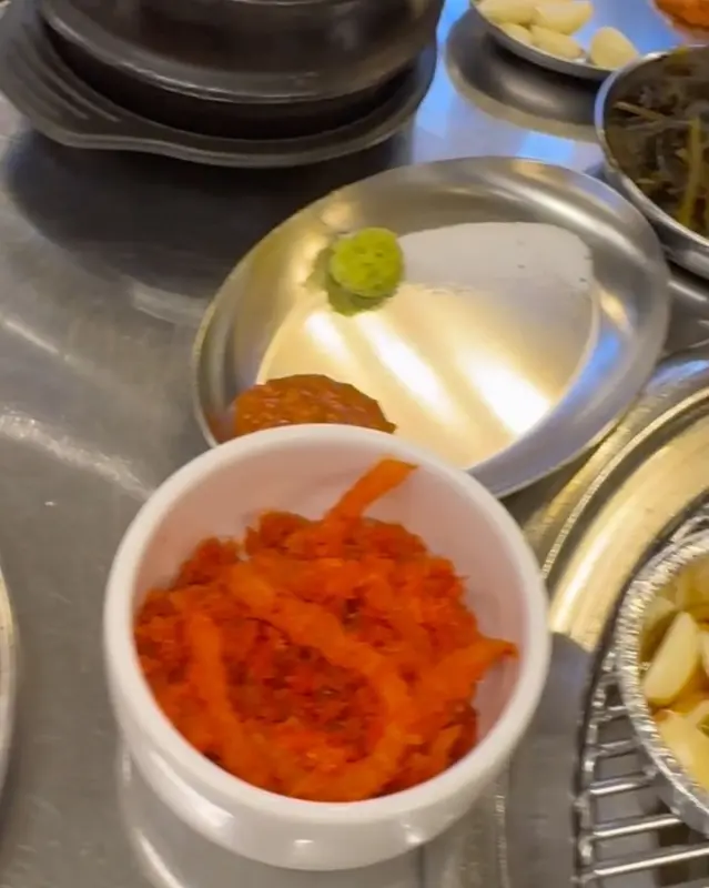 밑반찬 클로즈업