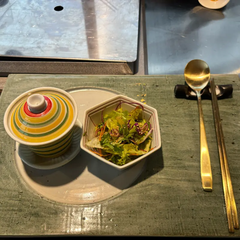 정갈한 반찬 세팅