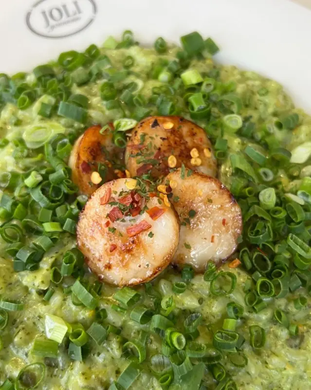 바질관자크림리조또