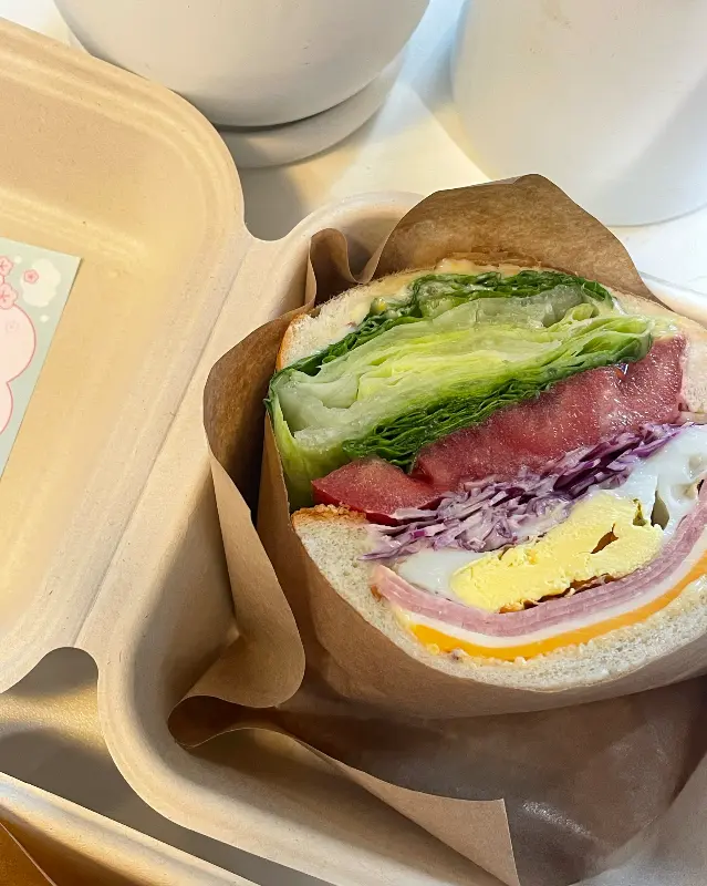 가자미 샌드위치 단면