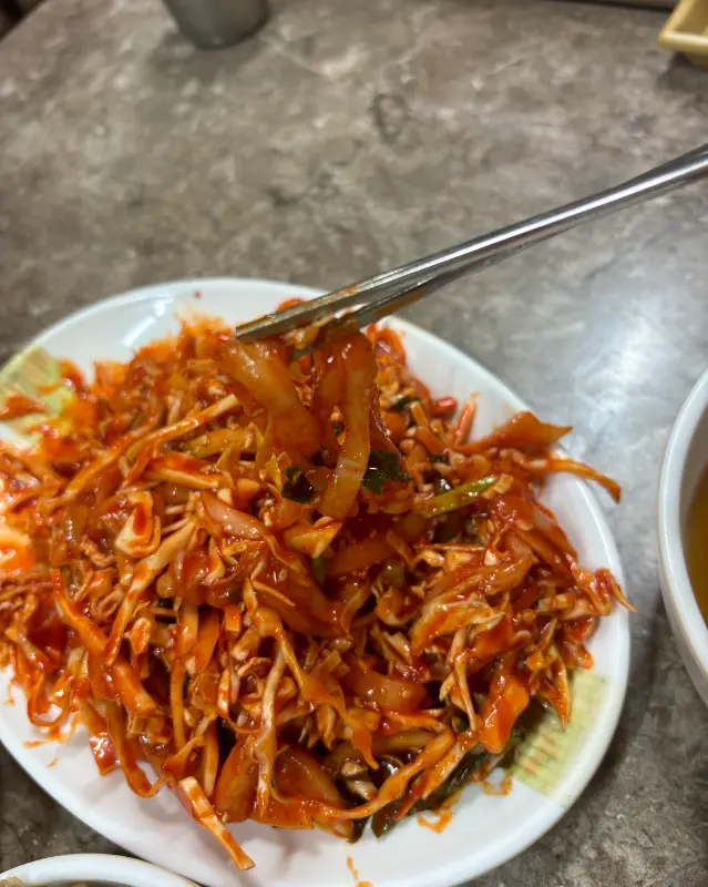 매콤한 한치회무침