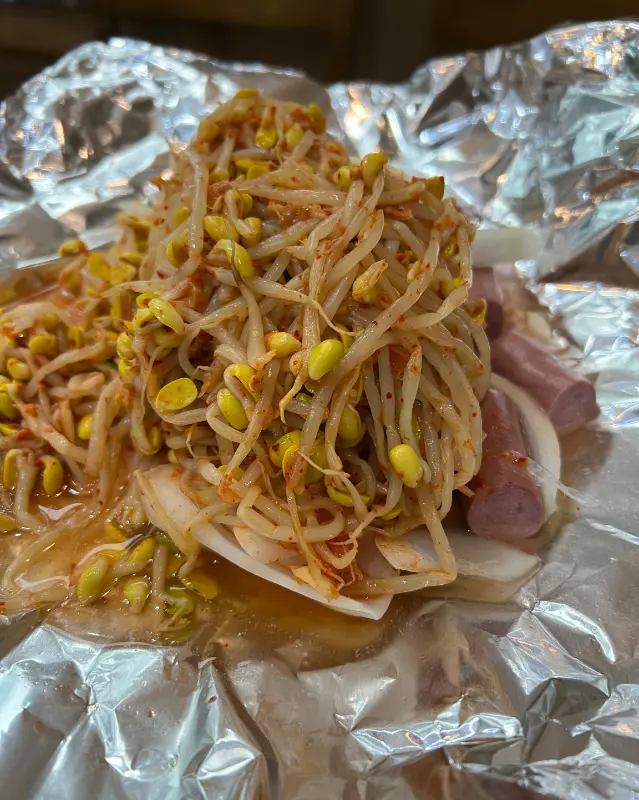 베이컨 쏘세지구이