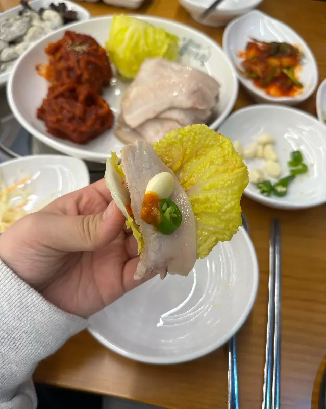 가브리살 보쌈 쌈