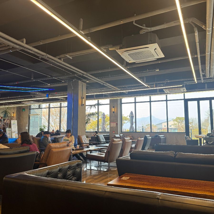 넓고 쾌적한 카페 내부