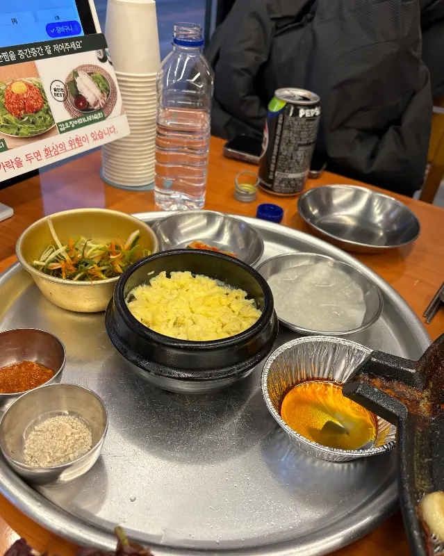 기본으로 제공되는 밑반찬들