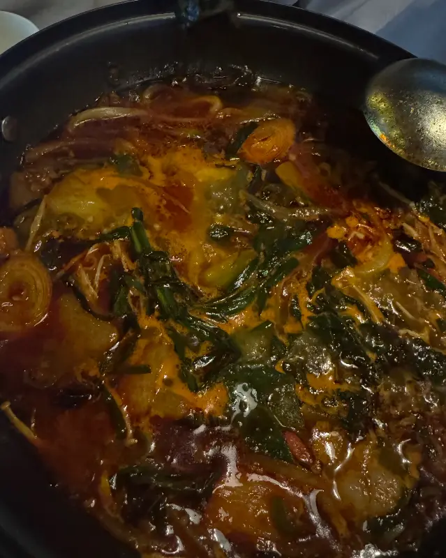 얼큰우삼겹한우대창전골