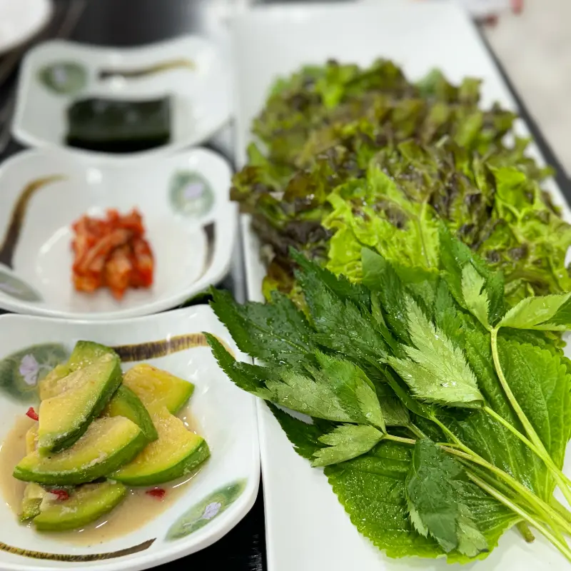 싱싱한 쌈 채소