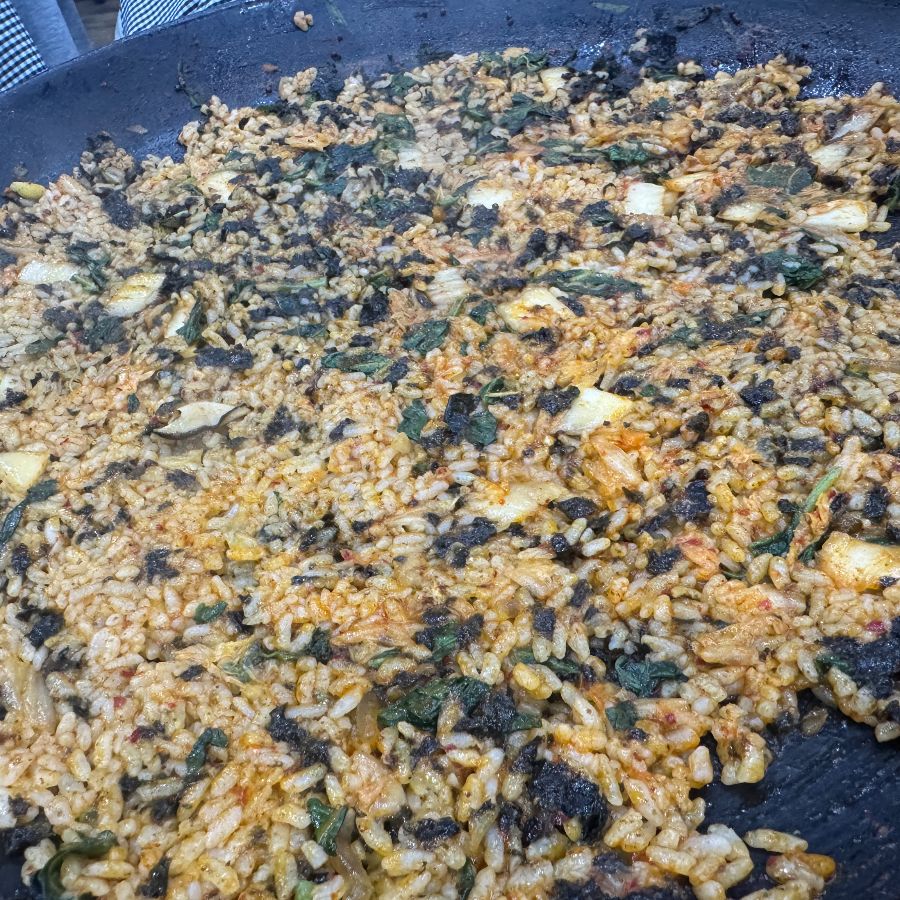 순대전골을 먹고 난 후 볶음밥