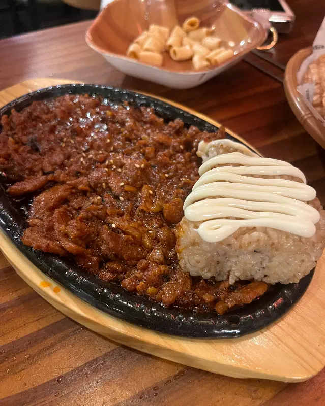 직화 오돌뼈 & 참치주먹밥