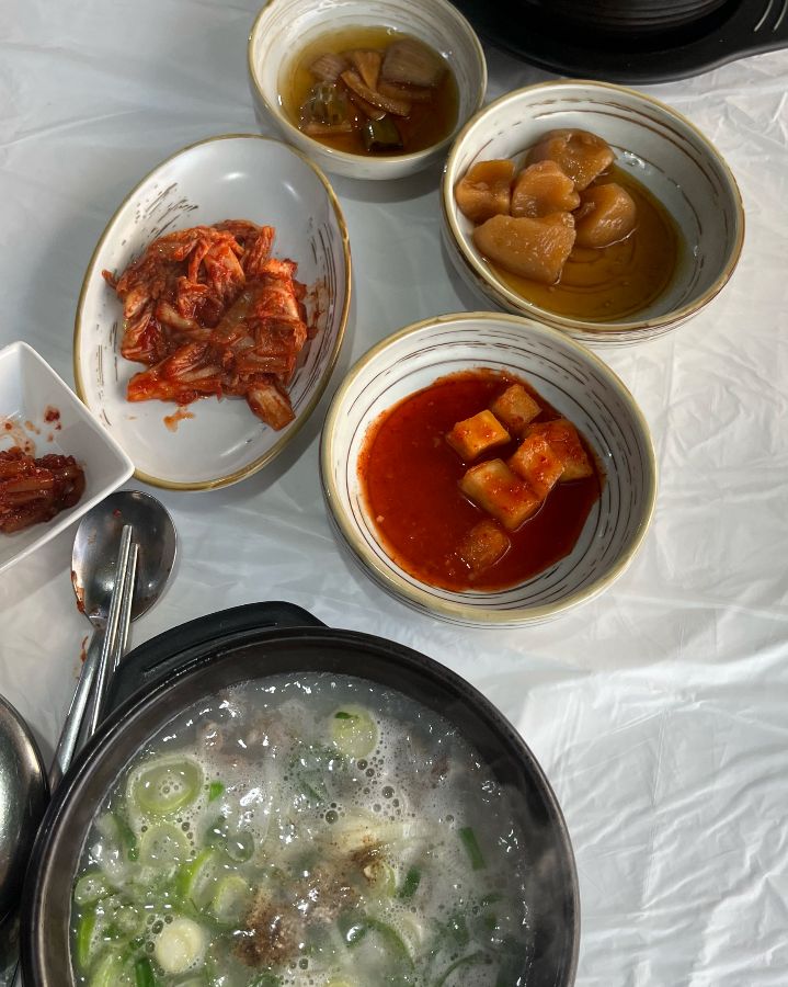 소머리국밥과 반찬