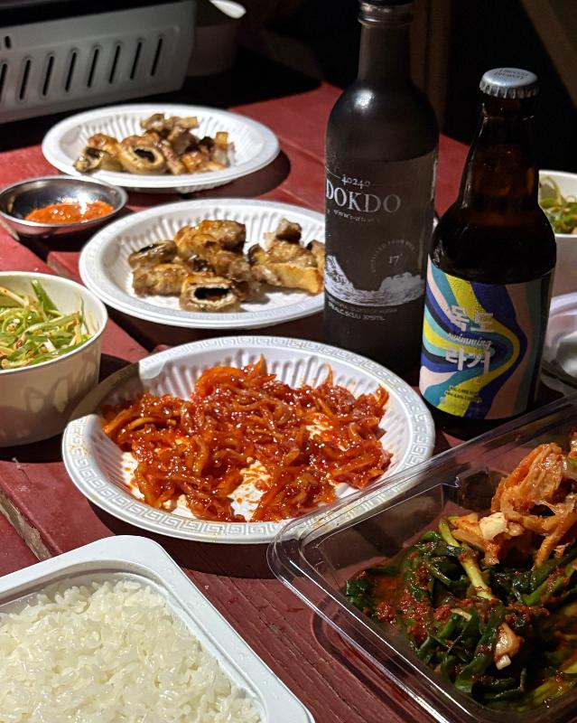 울릉도에서 즐기는 맥주