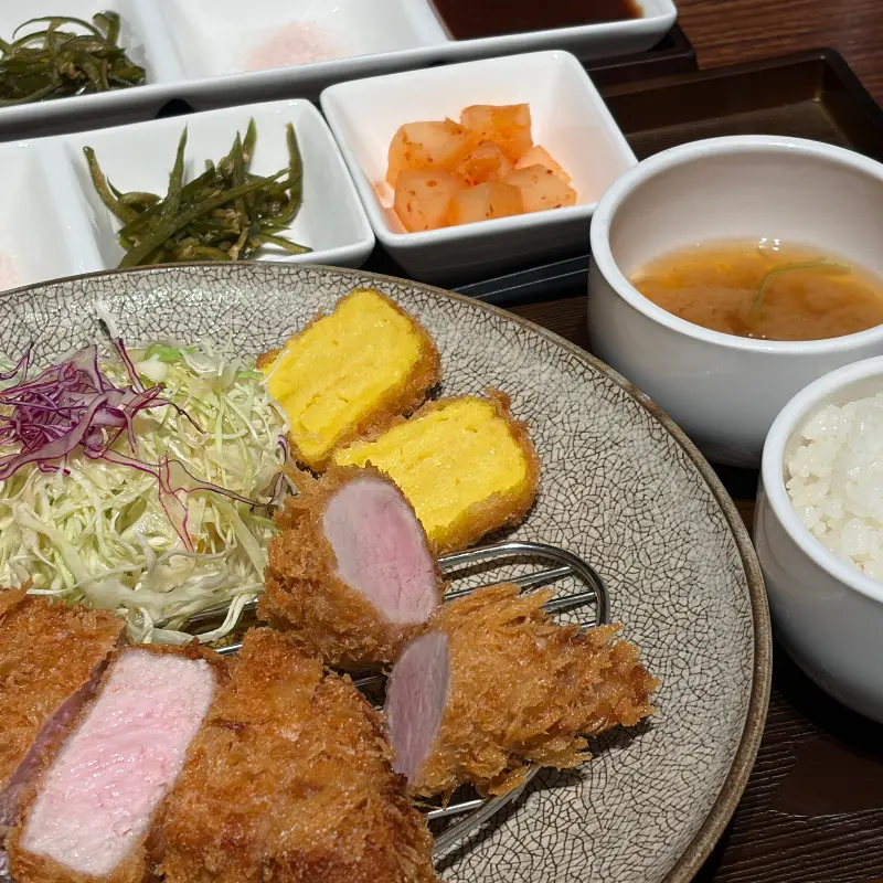 츠야카츠 안심카츠 단면