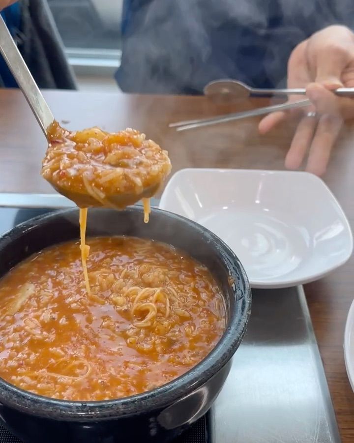 어죽칼국수의 먹음직스러운 모습