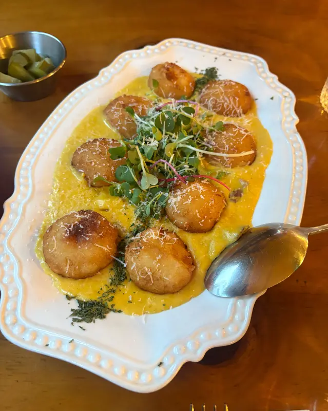 단호박 뇨끼 근접샷