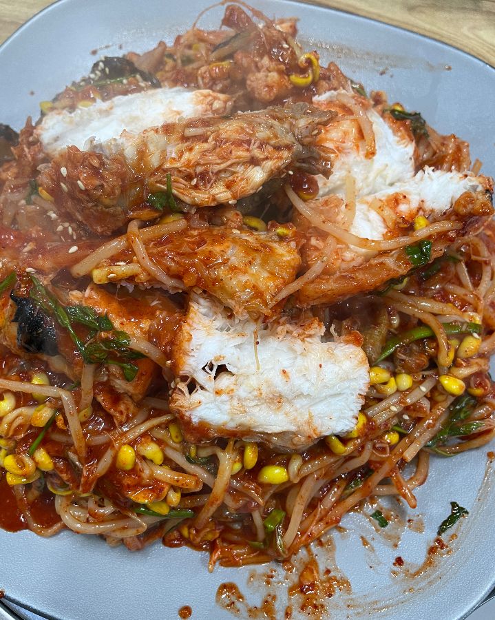 푸짐한 아구찜 한 상