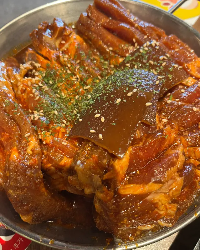 푸짐한 양념갈비