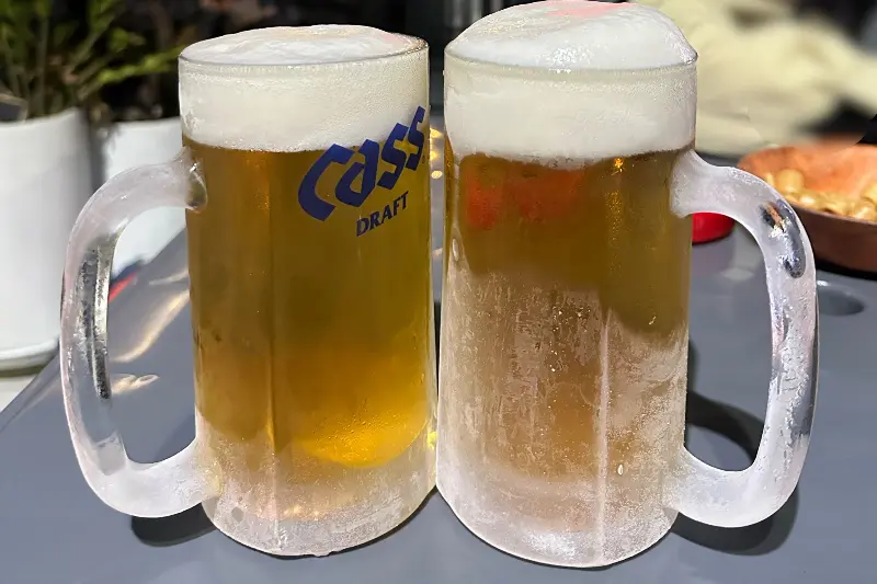 더위를 잊게 해주는 시원한 생맥주