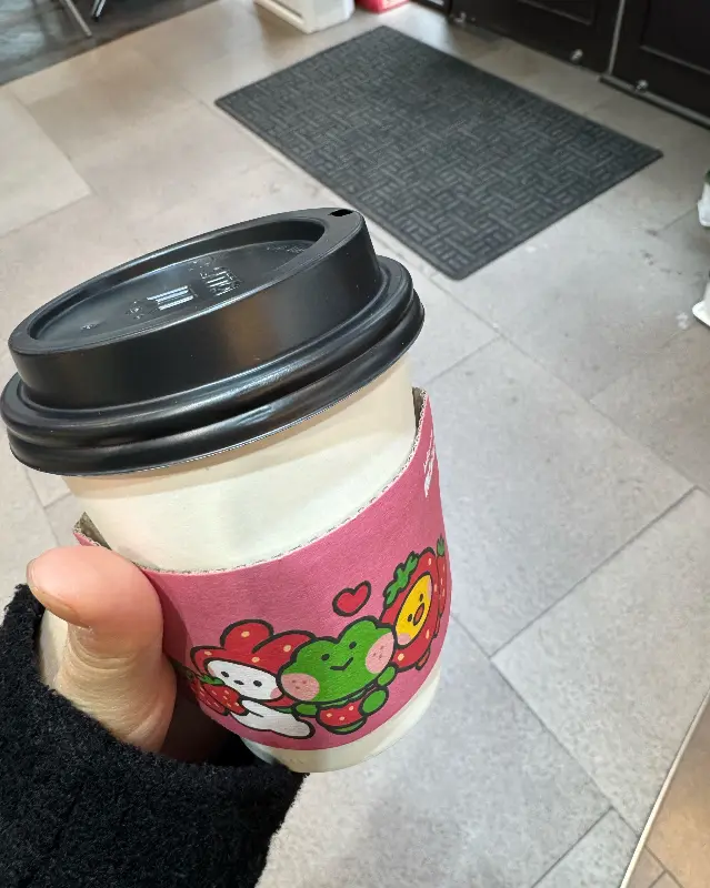 할리스커피 테이크 아웃 컵