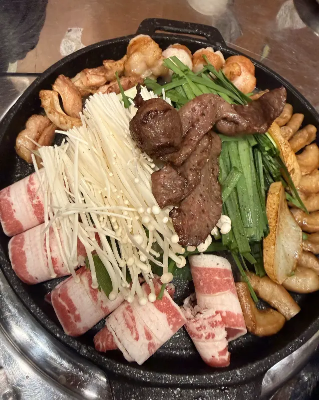 모듬 곱창 한 상 차림