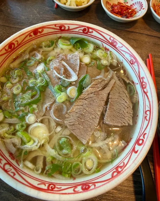 양지 쌀국수의 클로즈업 샷