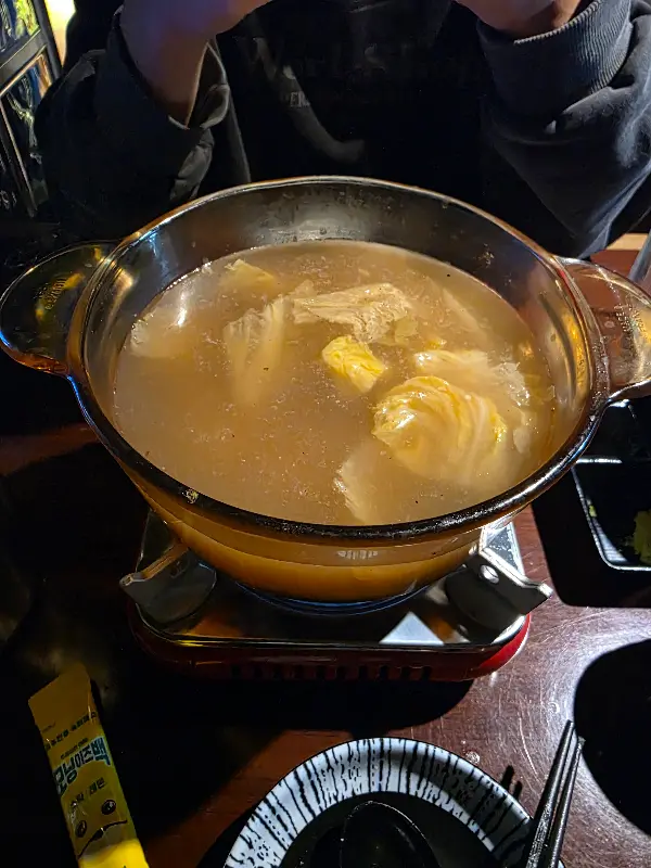 따끈한 국물이 일품인 스끼야끼