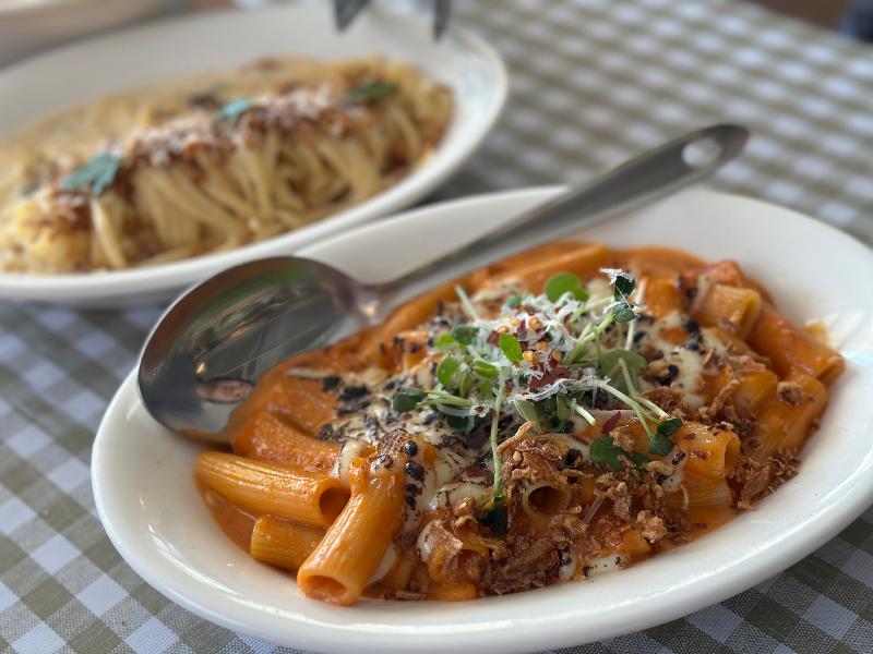 로제 리가토니 파스타