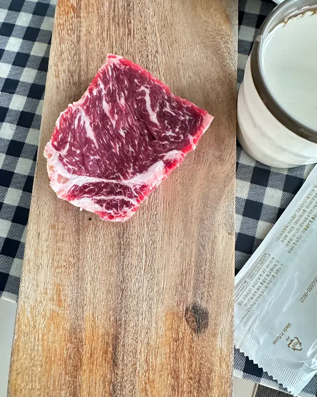 마블링이 예술인 한우