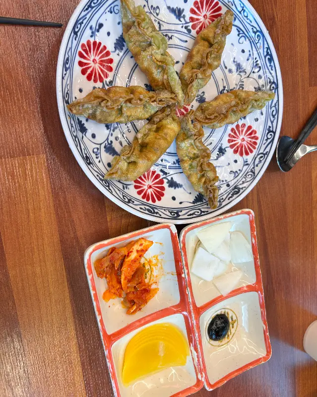 맛있게 튀겨진 군만두