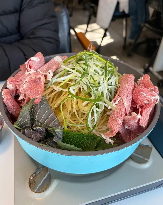 다양한 튀김 메뉴