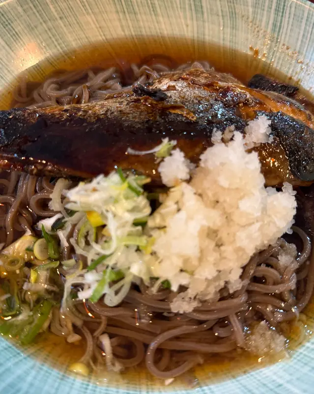 고등어 소바의 모습