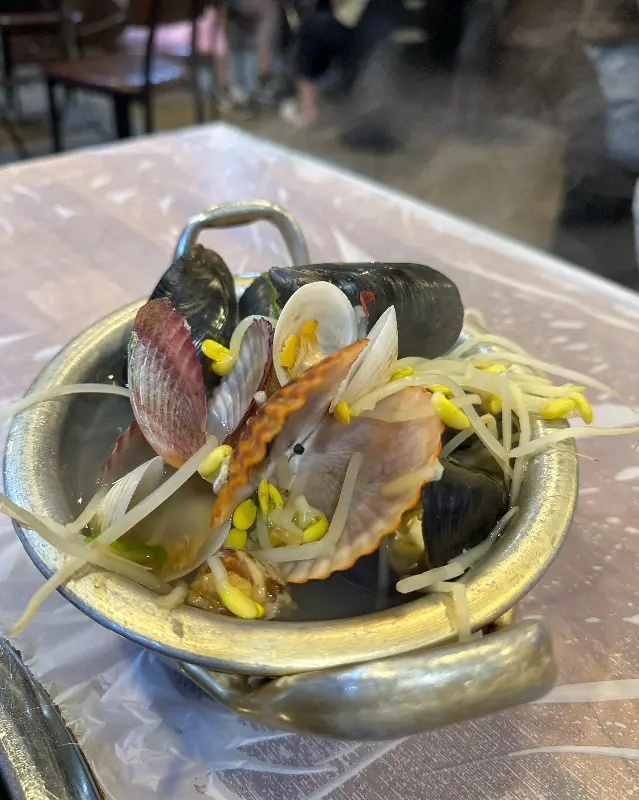 조개구이와 쫀드기의 조합