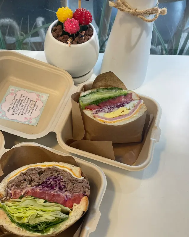 포장된 샌드위치