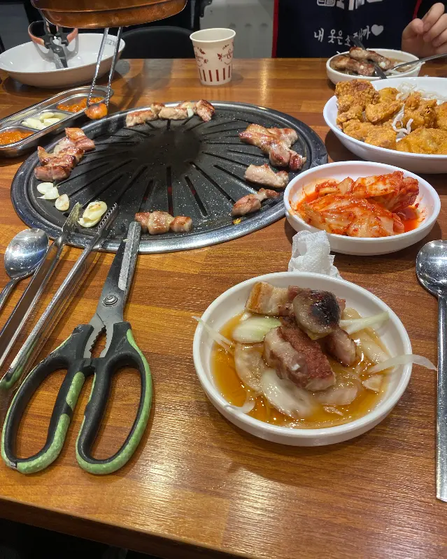 환상적인 비주얼의 삼겹살