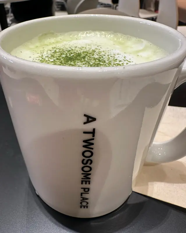 말차 크림 라떼