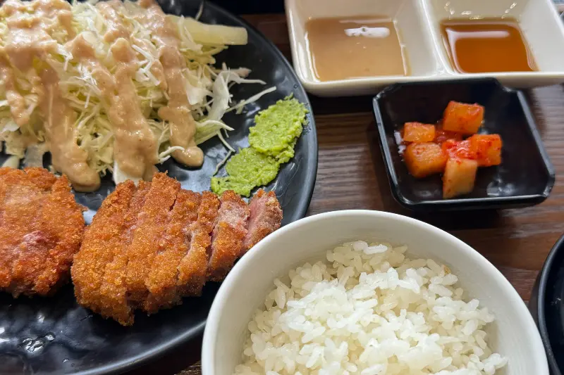 규카츠 정식 클로즈업