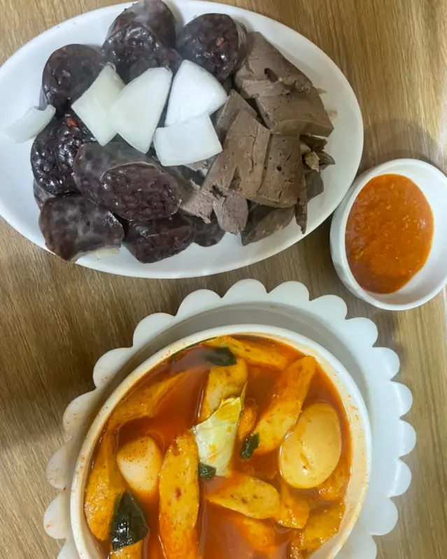 순대, 떡볶이, 떡볶이 국물