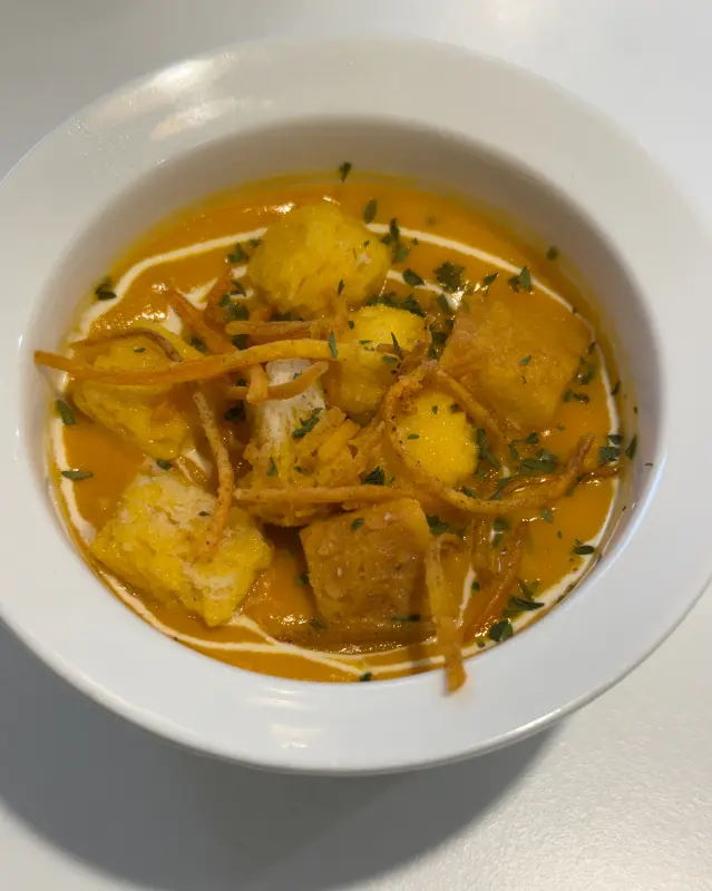 따뜻한 당근 스프