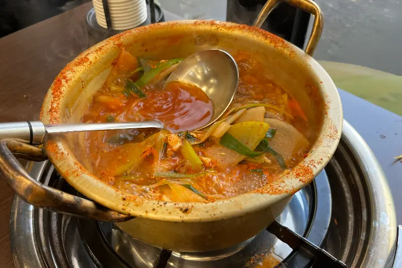 얼큰한 동태탕 국물